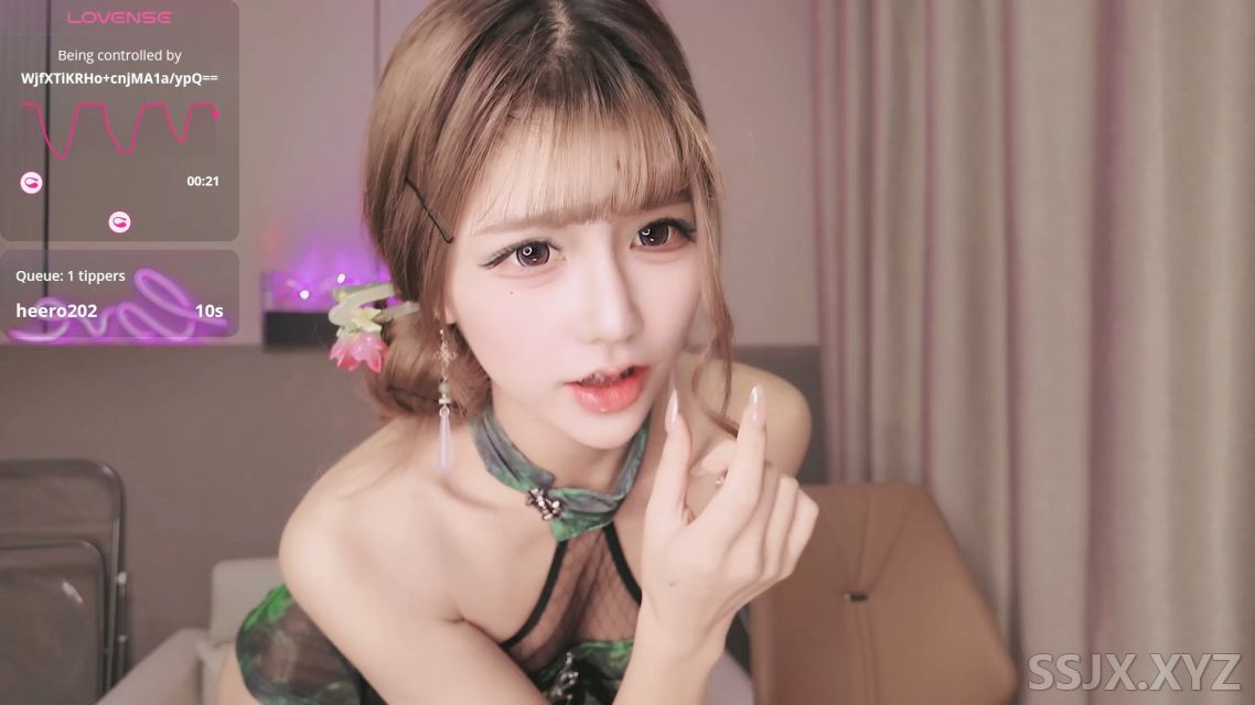 [1V/1.24G]小野猫kiki - 透明蕾丝旗袍